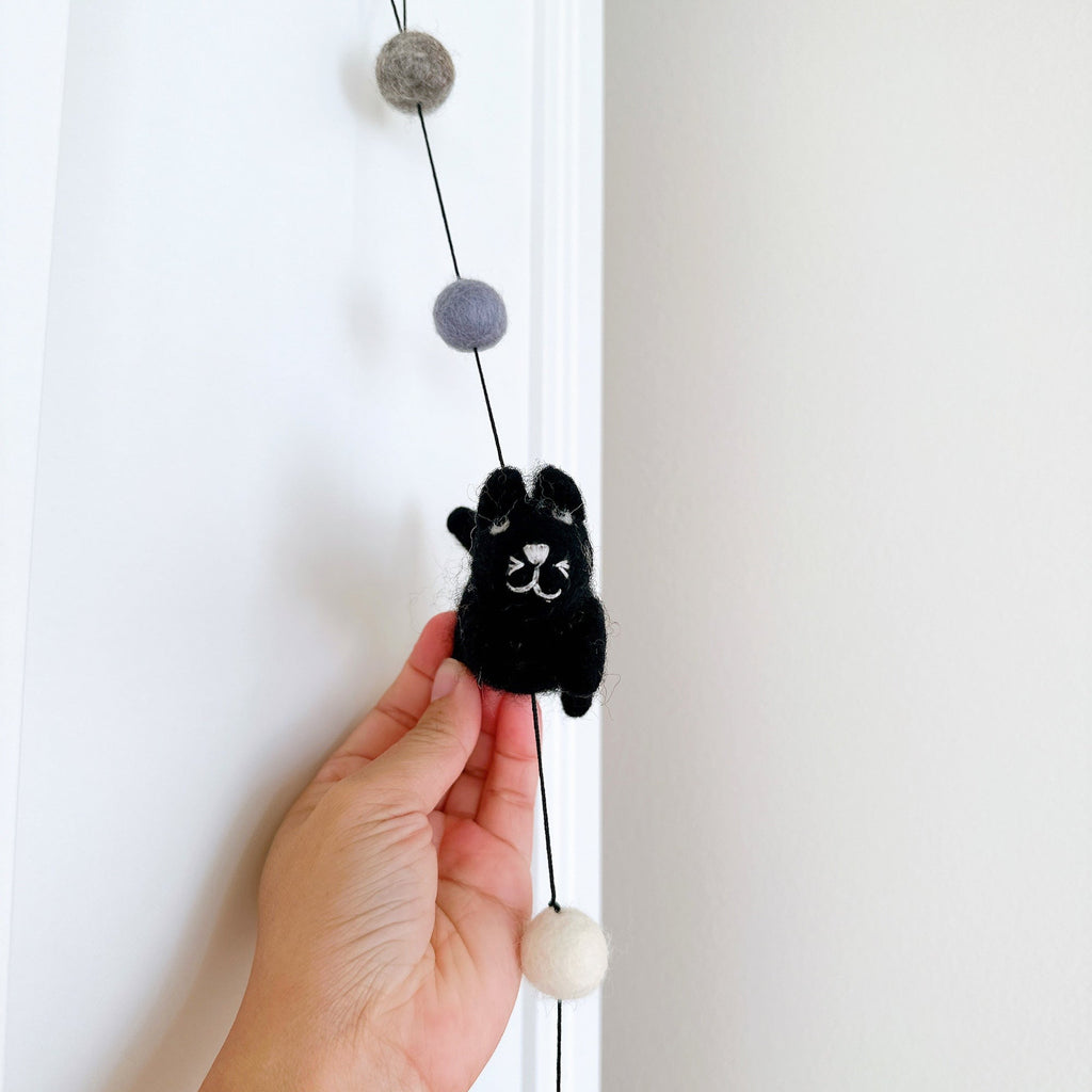 Felt Cat Garland - Che Cose Belle
