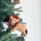 Felt Christmas Ornament Set of 5 - Safari Animals - Che Cose Belle