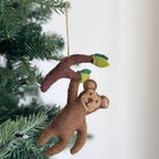 Felt Christmas Ornament Set of 5 - Safari Animals - Che Cose Belle