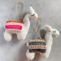 Felt Christmas Ornaments Set of 2 - Llamas - Che Cose Belle