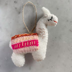 Felt Christmas Ornaments Set of 2 - Llamas - Che Cose Belle