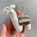 Felt Christmas Ornaments Set of 2 - Llamas - Che Cose Belle