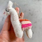 Felt Christmas Ornaments Set of 2 - Llamas - Che Cose Belle