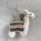 Felt Christmas Ornaments Set of 2 - Llamas - Che Cose Belle