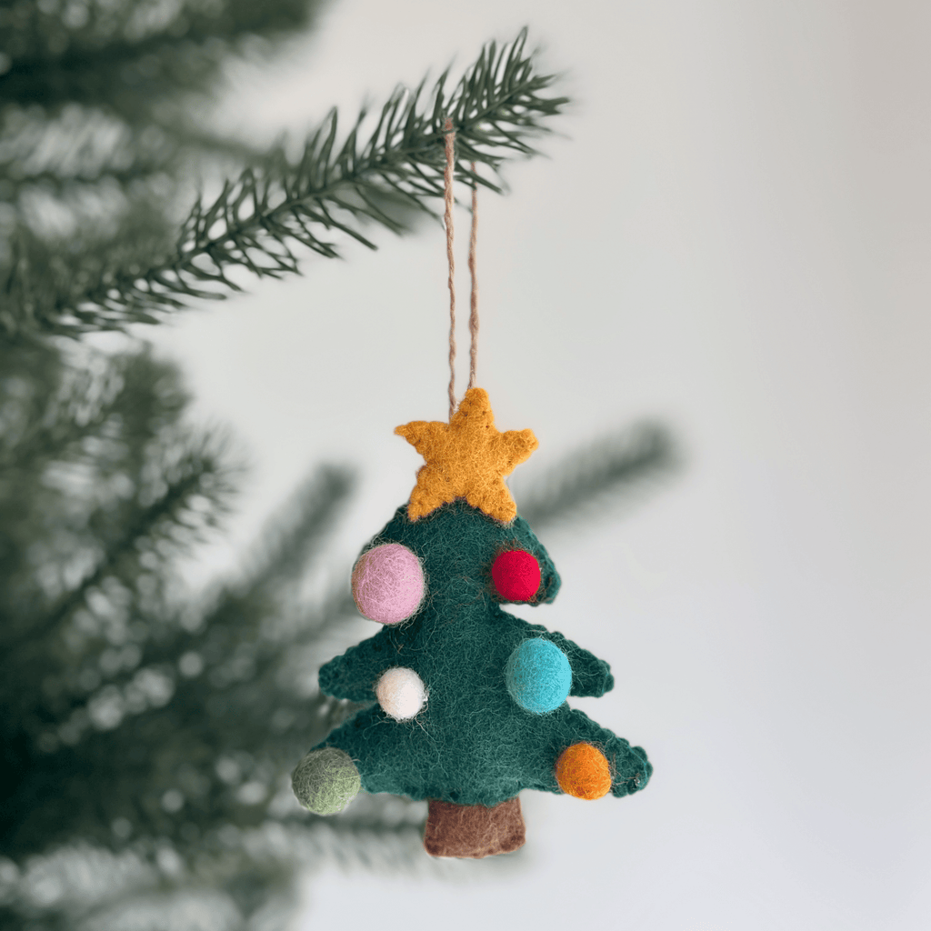 Felt Christmas Tree with Star Ornament - Che Cose Belle