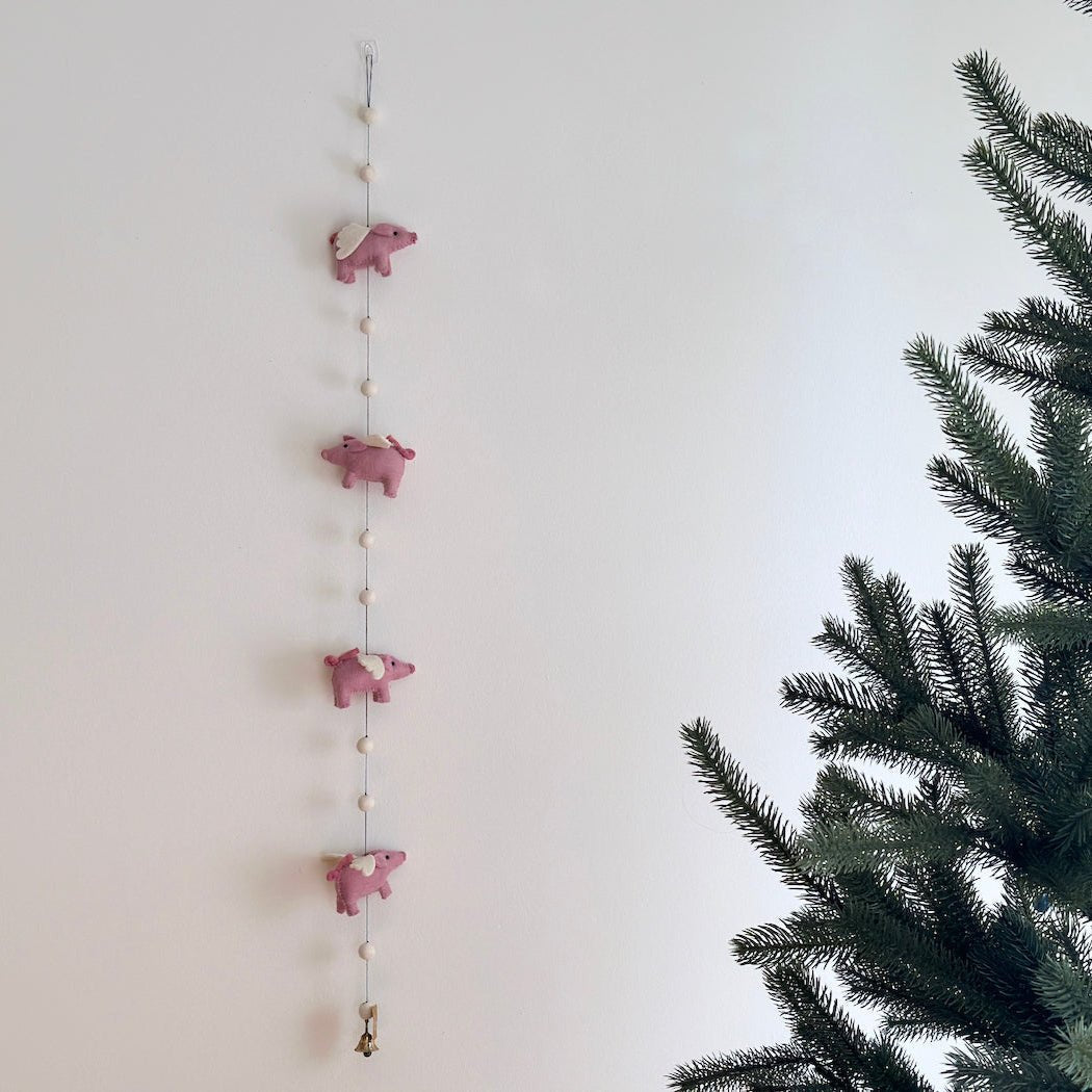Felt Flying Pig Garland - Che Cose Belle