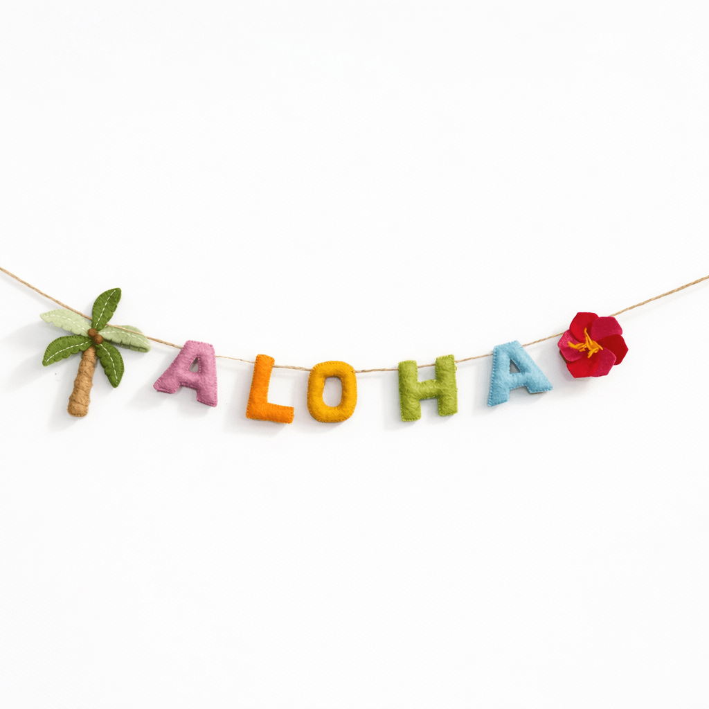 Felt Garland - ALOHA - Che Cose Belle