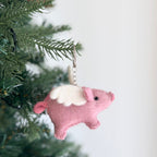 Felt Keychain - Flying Pig - Che Cose Belle