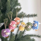 Felt Mini Fluffy Sheep Ornament Set of 6 - Pastel Tone - Che Cose Belle