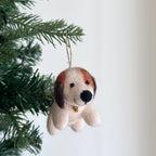 Felt Ornament - Beagle with Bell - Che Cose Belle