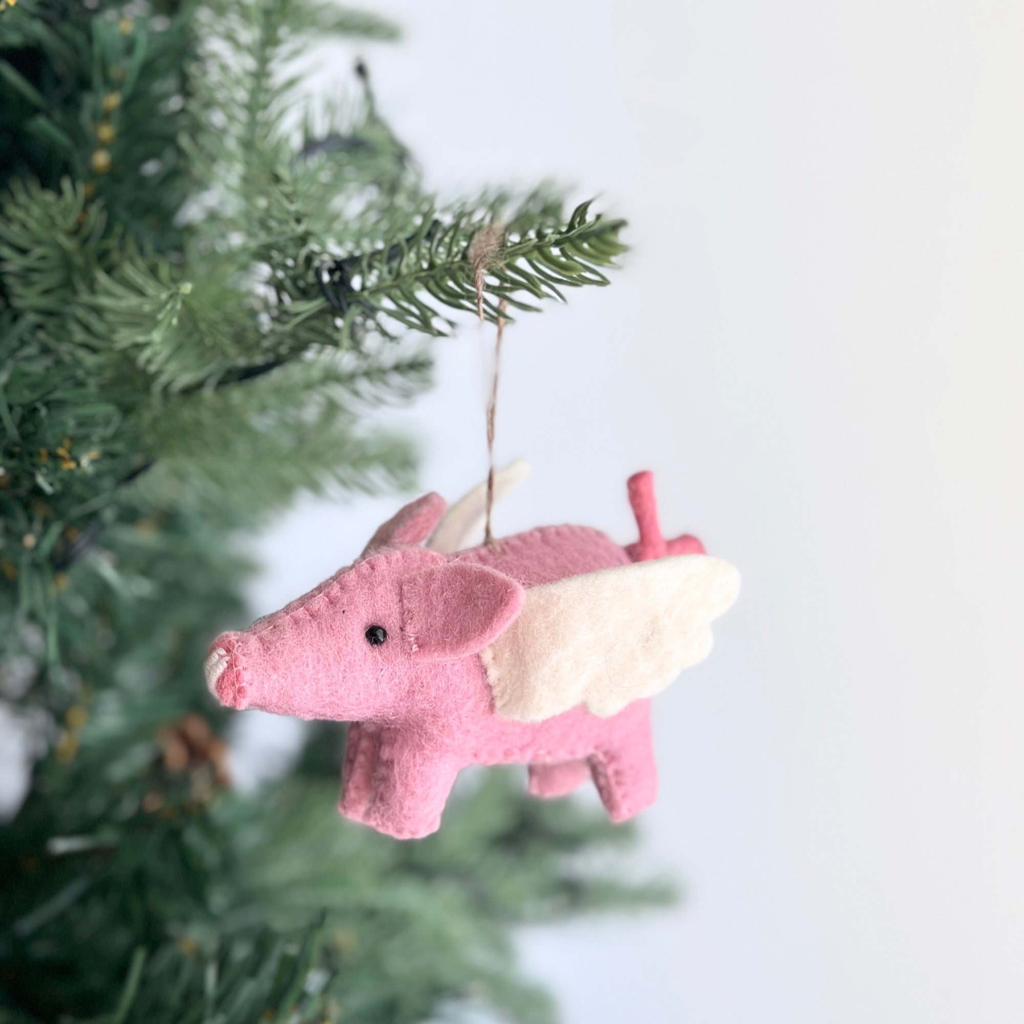 Felt Ornament - Flying Pig - Che Cose Belle