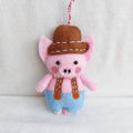 Felt Ornament - Plumber Pig - Che Cose Belle