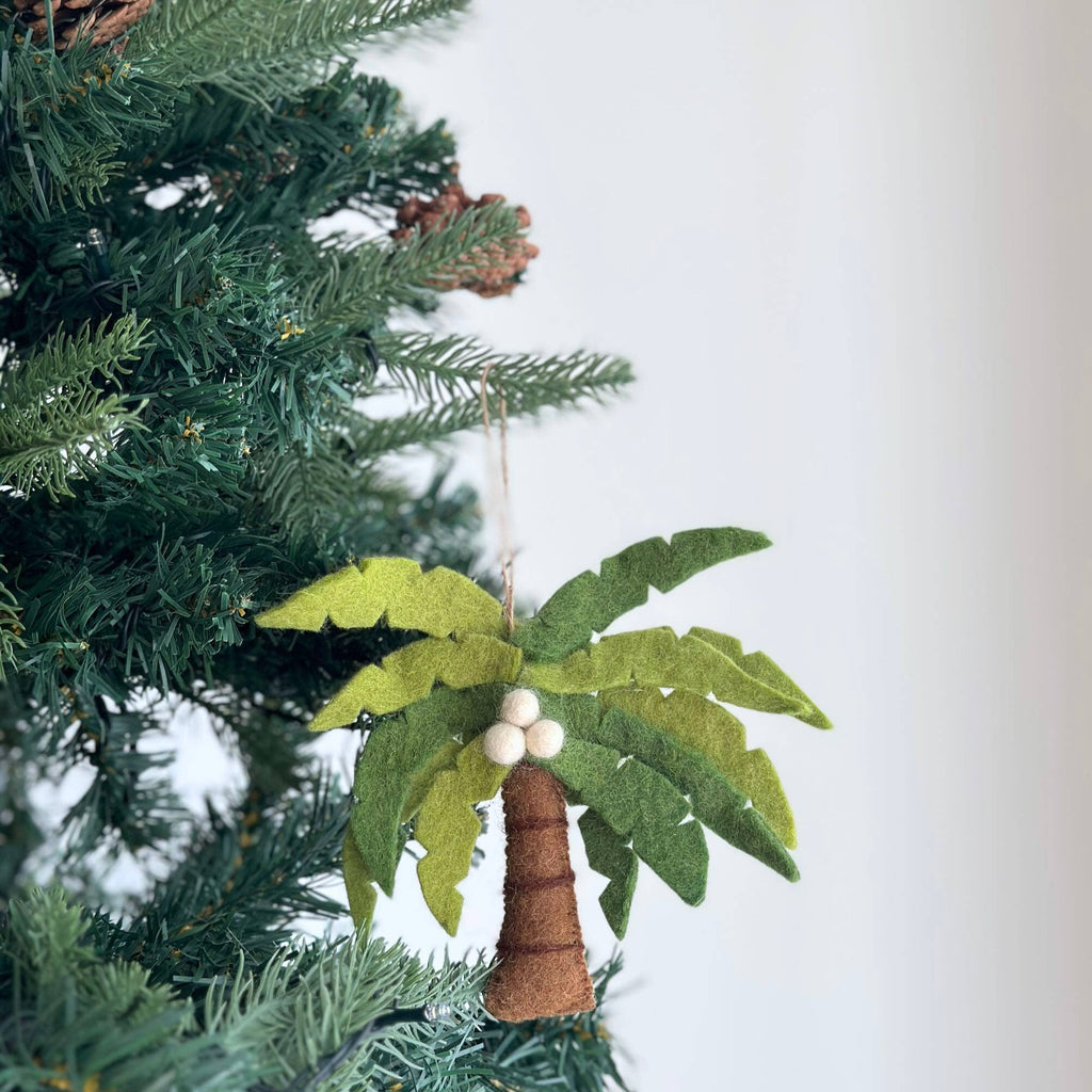 Felt Palm Tree with Coconut Ornament - Che Cose Belle
