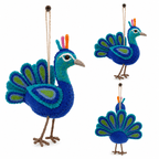 Felt Peacock Ornament - Che Cose Belle