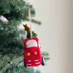 Felt Pickup Truck with Christmas Tree Ornament - Che Cose Belle