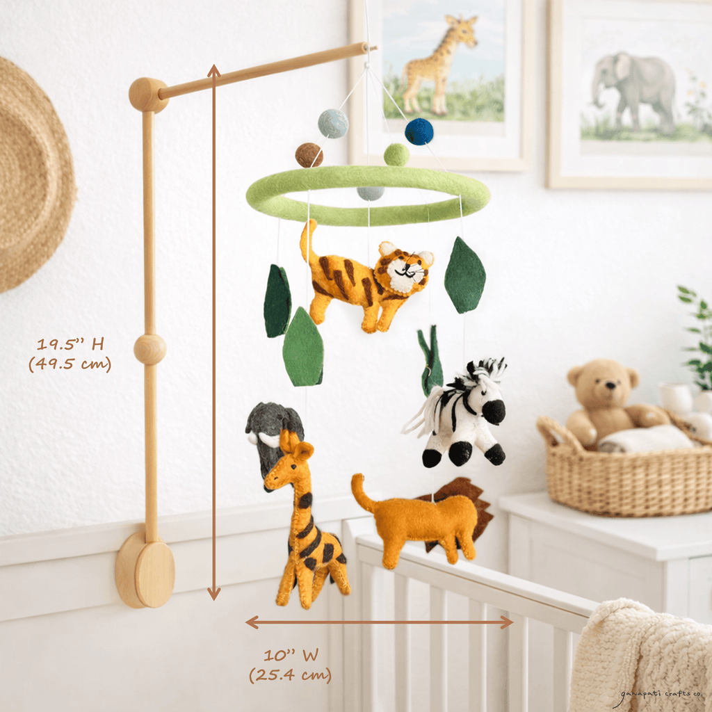 Felt Safari Animal Baby Mobile - Che Cose Belle