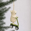 Felt Sheep Ornament on Scooter - Che Cose Belle
