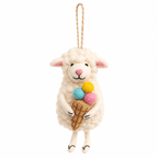 Felt Sheep with Ice Cream Ornament - Che Cose Belle