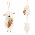 Felt Sheep with Ice Cream Ornament - Che Cose Belle