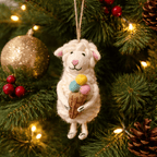 Felt Sheep with Ice Cream Ornament - Che Cose Belle
