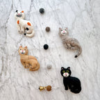 Felt Stitched Cat Garland - Che Cose Belle