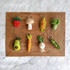 Felt Veggie Keychain - Strawberry - Che Cose Belle