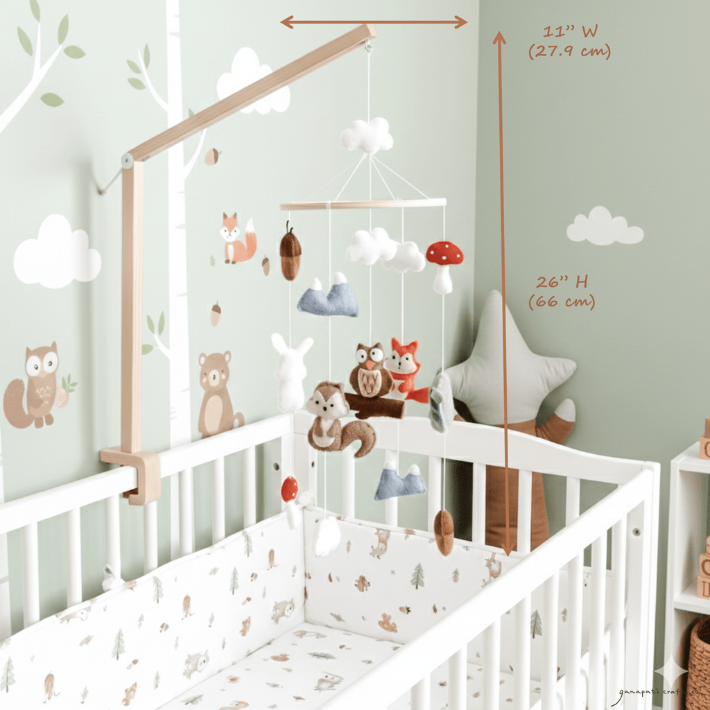 Felt Woodland Animal Baby Mobile - Che Cose Belle