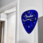 Fender Guitar Pick Wall Clock x Blue - Che Cose Belle