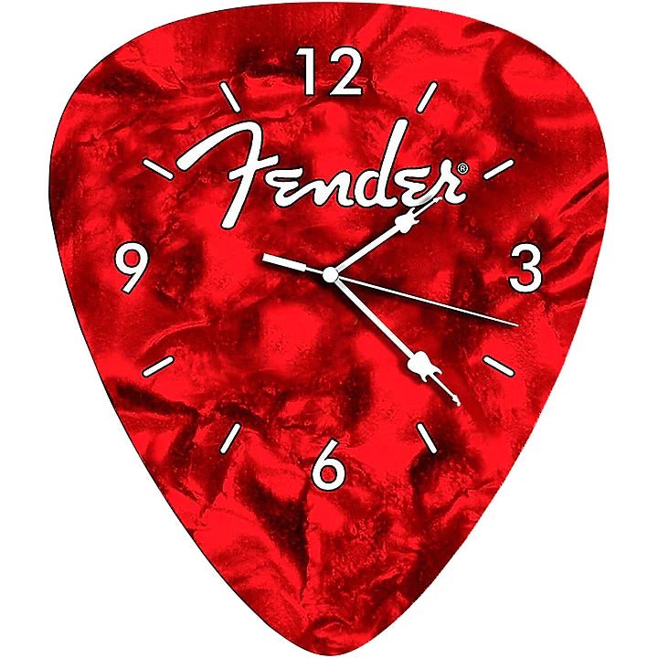 Fender Guitar Pick Wall Clock x Red - Che Cose Belle