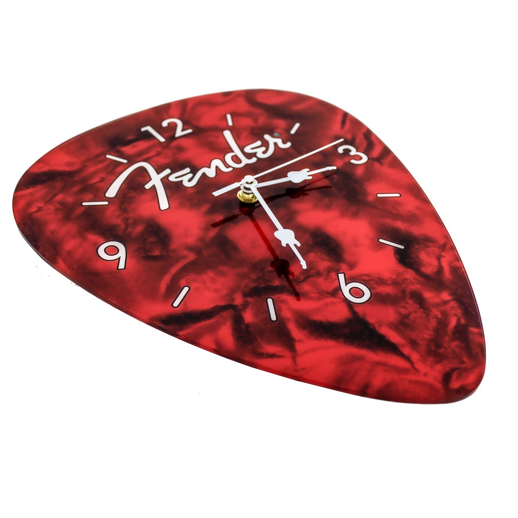 Fender Guitar Pick Wall Clock x Red - Che Cose Belle