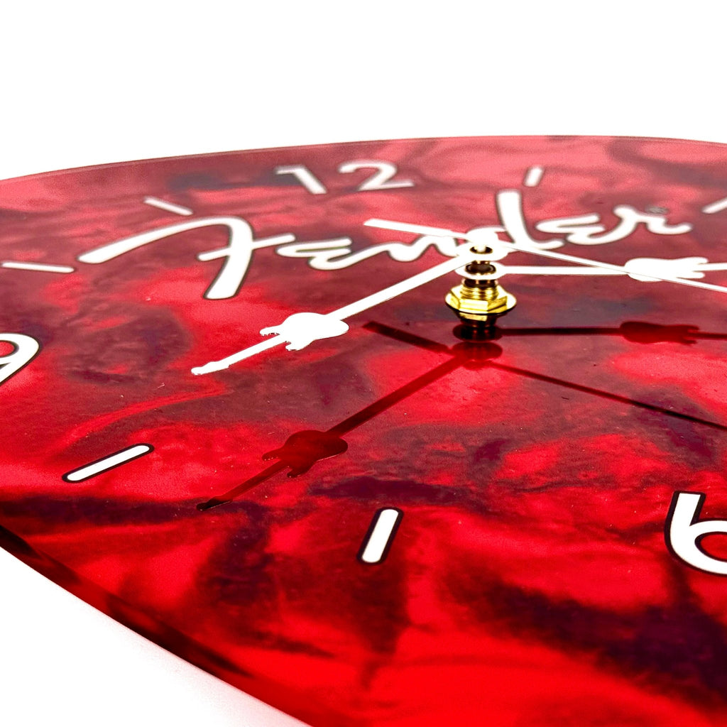 Fender Guitar Pick Wall Clock x Red - Che Cose Belle