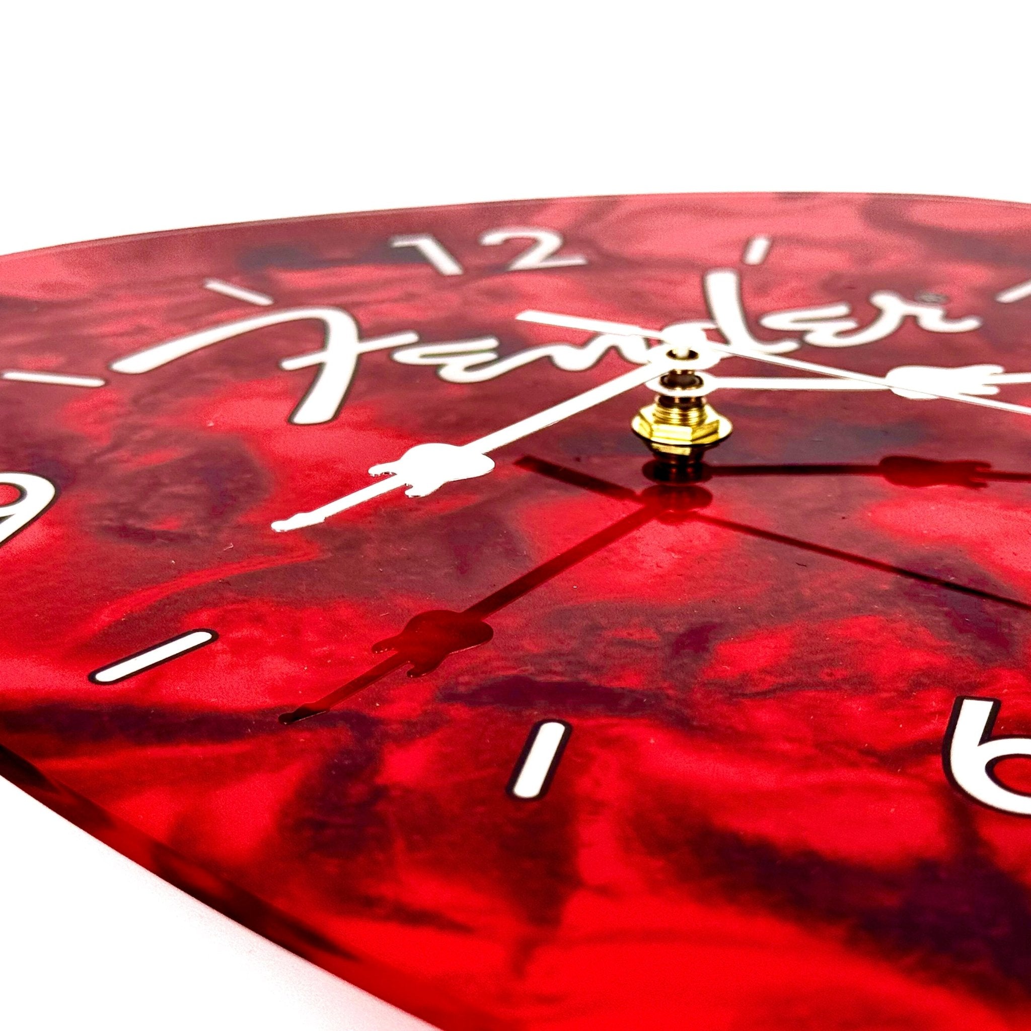Fender Guitar Pick Wall Clock x Red - Che Cose Belle