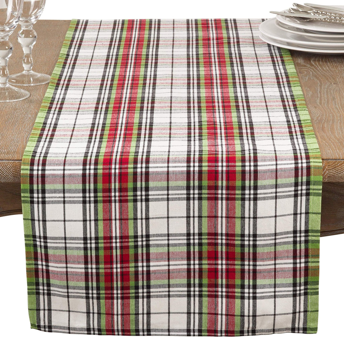 Fennco Styles Classic Plaid Design Tabletop Collection - Che Cose Belle