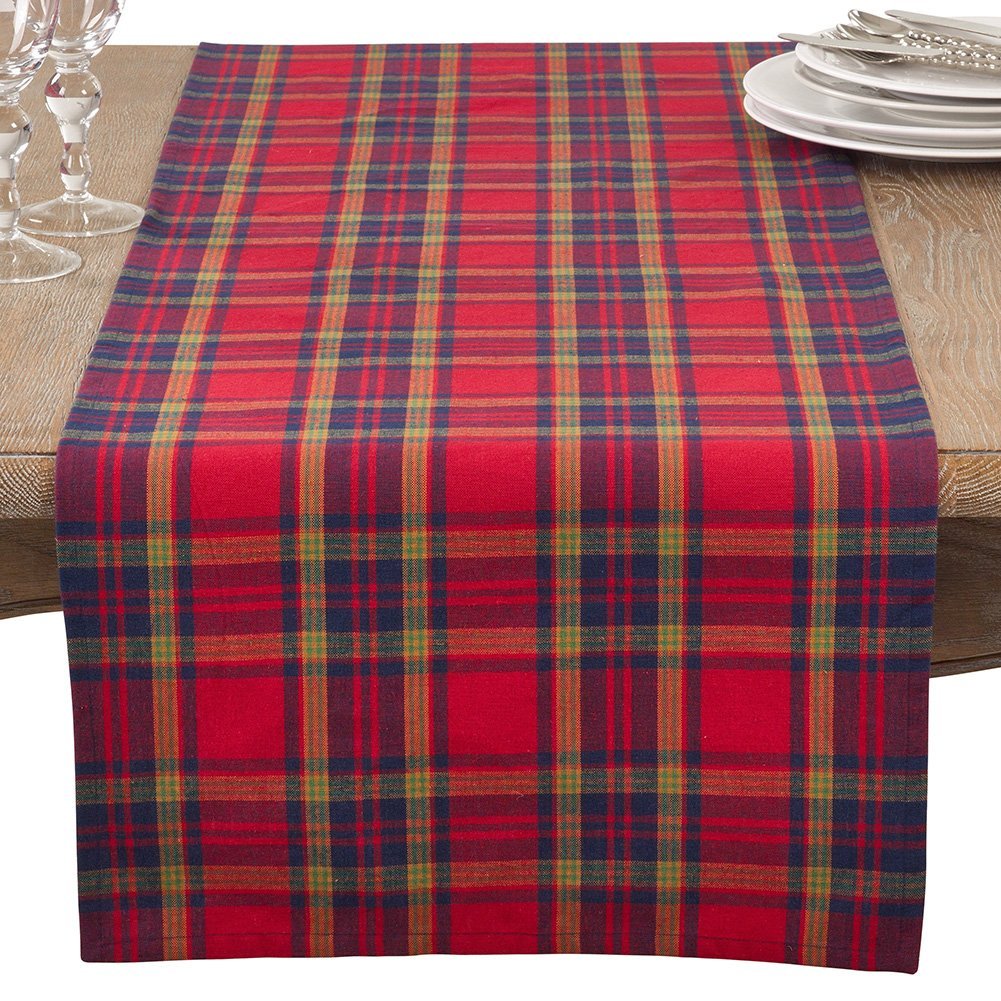 Fennco Styles Classic Plaid Design Tabletop Collection - Che Cose Belle