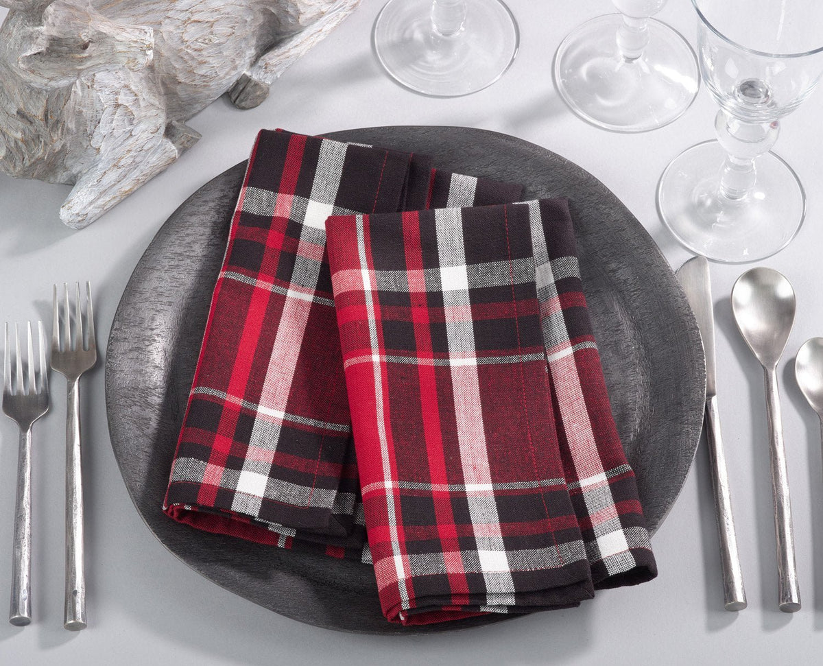 Fennco Styles Classic Plaid Design Tabletop Collection - Che Cose Belle