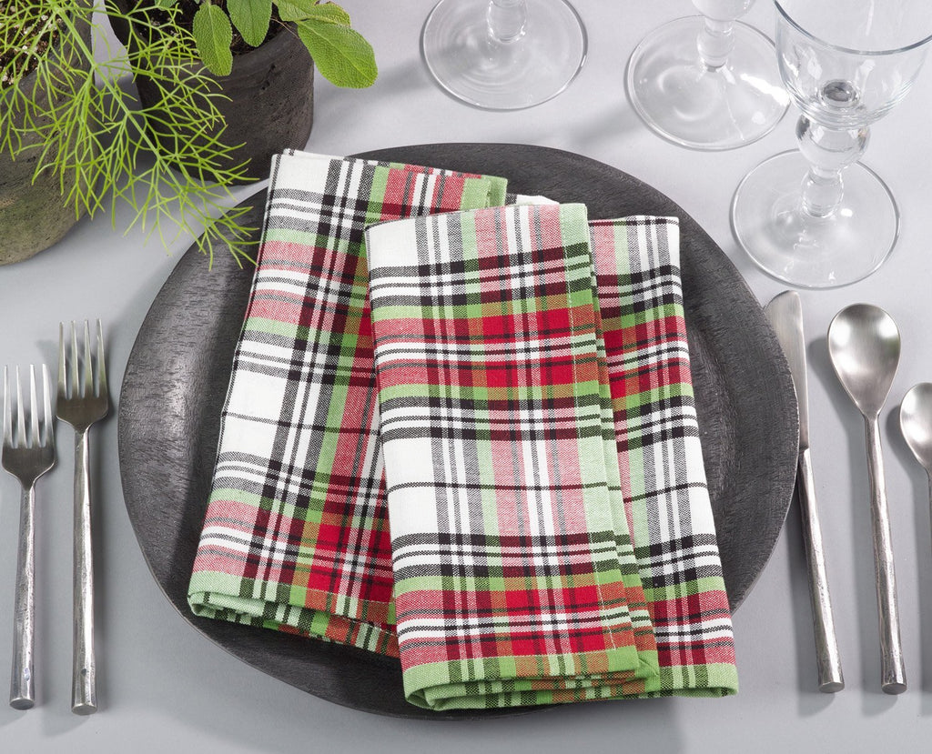 Fennco Styles Classic Plaid Design Tabletop Collection - Che Cose Belle