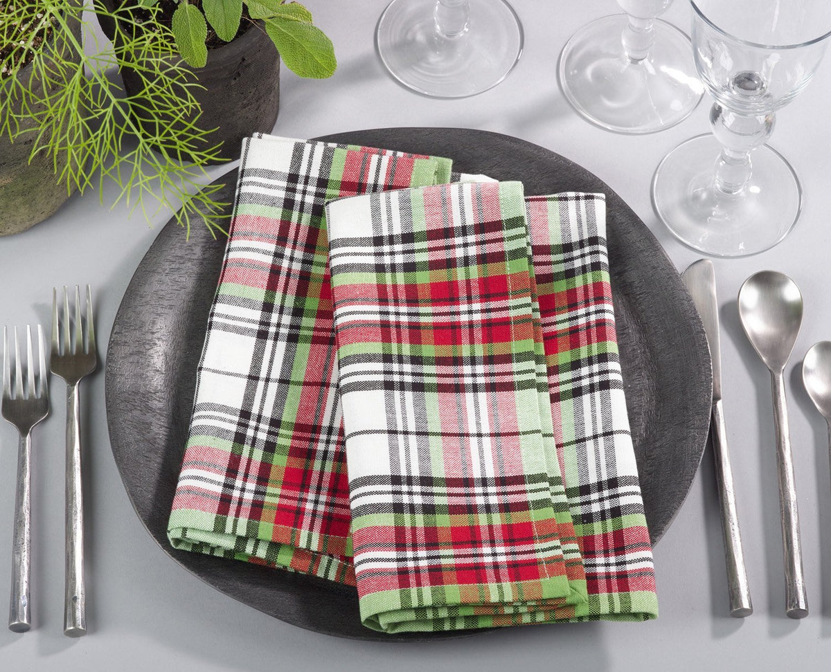 Fennco Styles Classic Plaid Design Tabletop Collection - Che Cose Belle