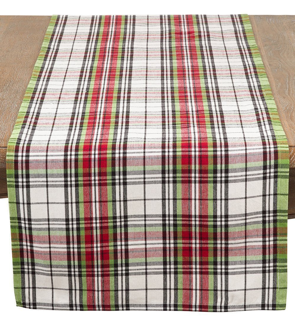 Fennco Styles Classic Plaid Design Tabletop Collection - Che Cose Belle