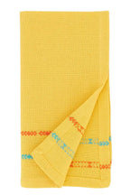 Fennco Styles Dobby Border Woven Cotton Cloth Napkins 18" W x 18" L, Set of 4 - Turquoise Dinner Napkins for Dining Table Décor, Family Gathering, Banquets, and Special Events - Che Cose Belle