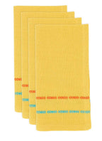 Fennco Styles Dobby Border Woven Cotton Cloth Napkins 18" W x 18" L, Set of 4 - Turquoise Dinner Napkins for Dining Table Décor, Family Gathering, Banquets, and Special Events - Che Cose Belle