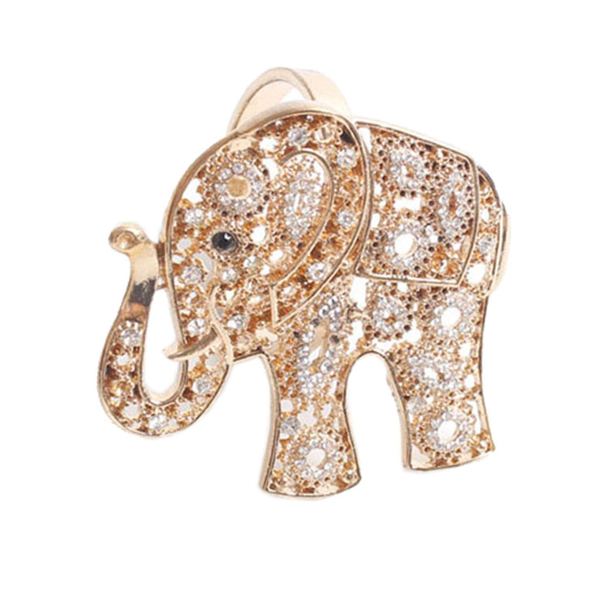 Fennco Styles Gorgeous Metal Jeweled Napkin Rings - Set of 4 (Elephant-Bejeweled) - Che Cose Belle