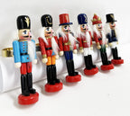 Fennco Styles Handmade Wooden Nutcracker Decorative Napkin Rings, Set of 4 - Festive Soldier Napkin Holders for Dining Table, Christmas, Holidays Décor and Special Occasions - Che Cose Belle