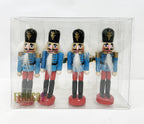 Fennco Styles Handmade Wooden Nutcracker Decorative Napkin Rings, Set of 4 - Festive Soldier Napkin Holders for Dining Table, Christmas, Holidays Décor and Special Occasions - Che Cose Belle