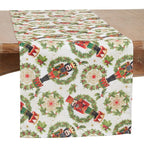 Fennco Styles Nutcracker Holiday Table Runner 16" W X 70" L - Red & Green Festive Table Cover for Christmas Décor, Dining Room, Banquet, Family Gathering and Special Events - Che Cose Belle