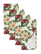 Fennco Styles Nutcracker Holiday Tablecloth 65" W X 84" L - Red & Green Solider Print Festive Table Cover for Christmas Décor, Dining Room, Banquet, Family Gathering and Special Events - Che Cose Belle