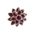 Fennco Styles Rhinestone Crystal Flower Napkin Rings Wedding Holiday Table Decoration - Set of 4 - Che Cose Belle