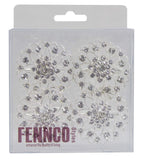 Fennco Styles Rhinestone Crystal Flower Napkin Rings Wedding Holiday Table Decoration - Set of 4 - Che Cose Belle
