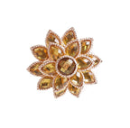 Fennco Styles Rhinestone Crystal Flower Napkin Rings Wedding Holiday Table Decoration - Set of 4 - Che Cose Belle