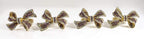 Fennco Styles Stunning Crystal Bowknot Gold-Plated Napkin Rings Wedding Holiday Table Decoration - Set of 4 - Che Cose Belle