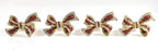 Fennco Styles Stunning Crystal Bowknot Gold-Plated Napkin Rings Wedding Holiday Table Decoration - Set of 4 - Che Cose Belle